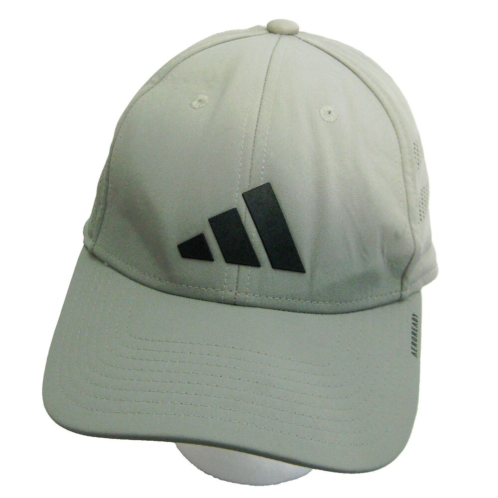 ADIDAS Men's Gray Baseball Cap Golf Hat (Adult Stretch Fit) AeroReady Fitness